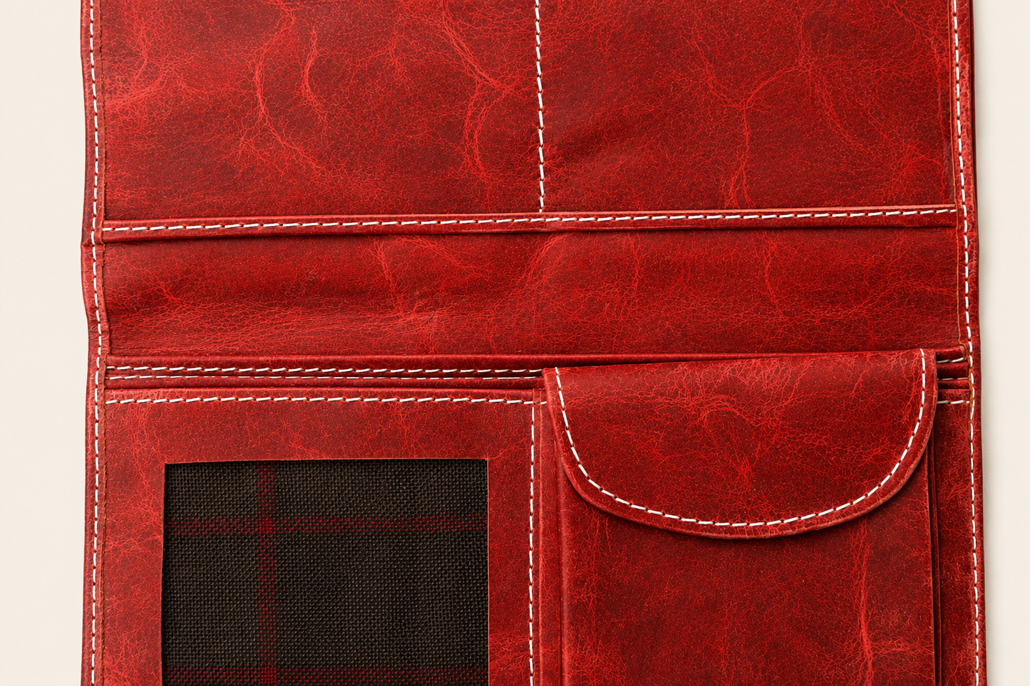 Artisan Distressed Leather Clutch Wallet