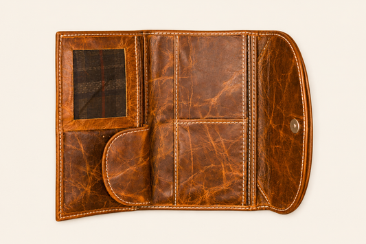 Rustic Stitch Travel Wallet