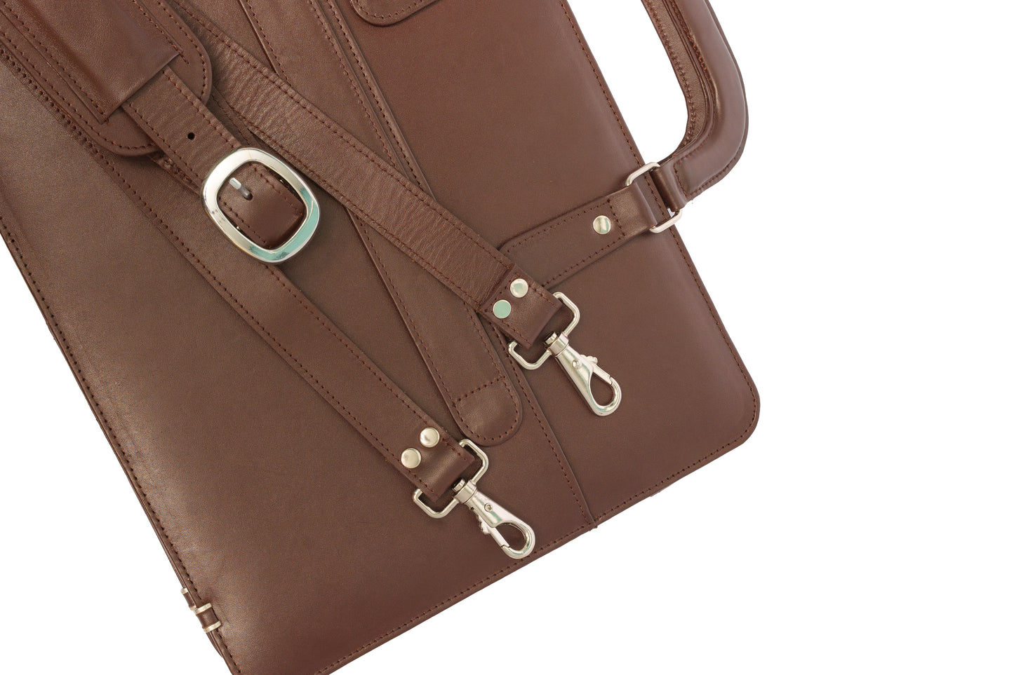 Chestnut Leather Briefcase & Laptop Bag