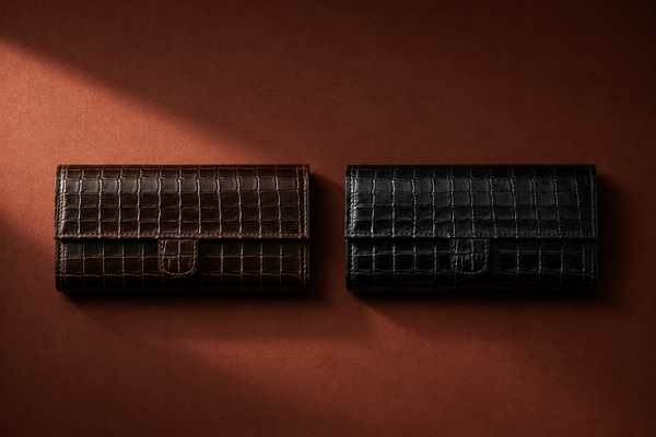 Croco Heritage Leather Wallet Collection