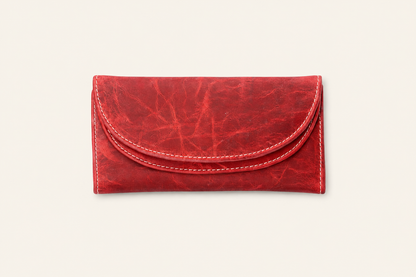 Artisan Distressed Leather Clutch Wallet