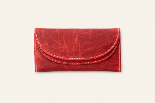 Artisan Distressed Leather Clutch Wallet