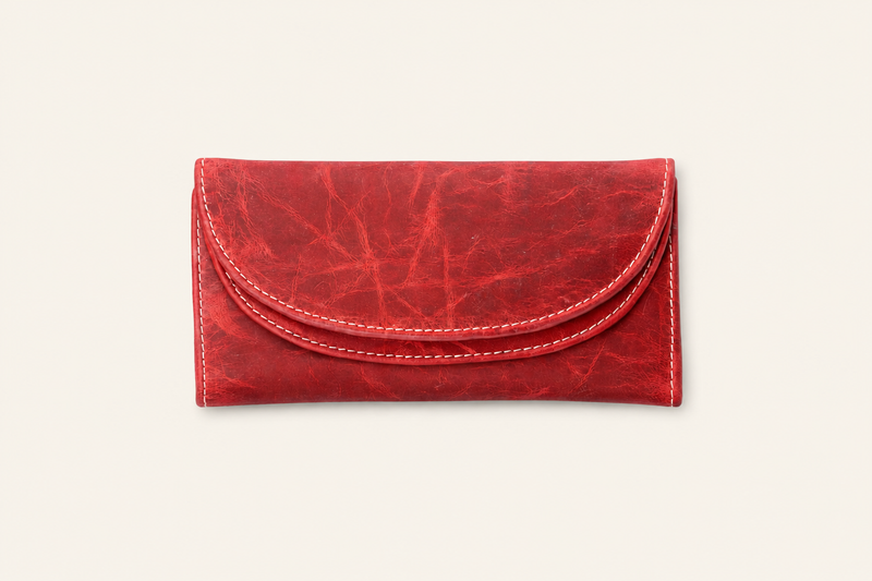 Artisan Distressed Leather Clutch Wallet