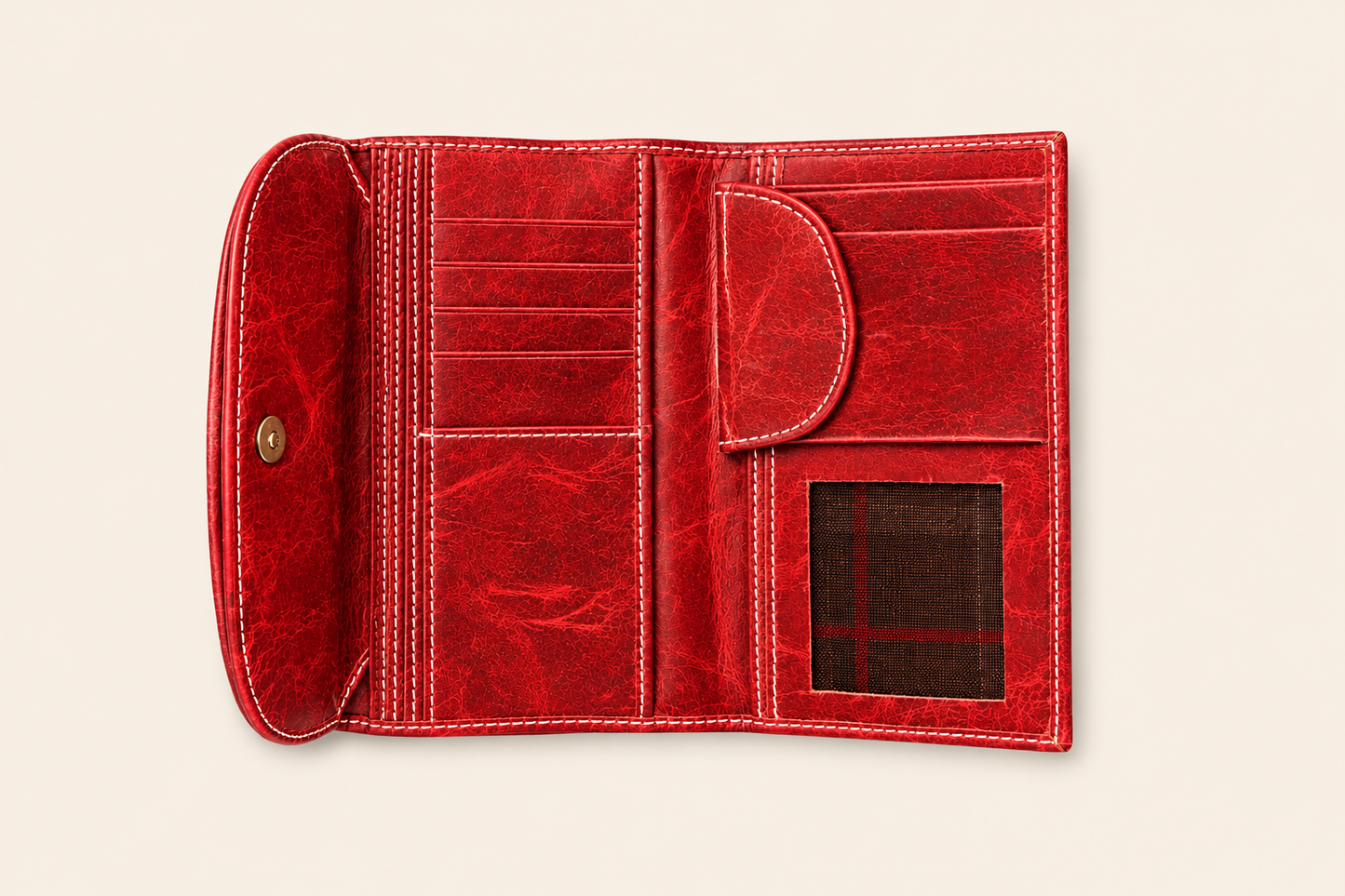 Artisan Distressed Leather Clutch Wallet