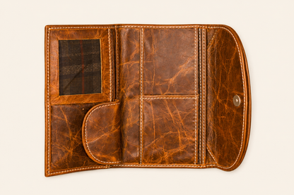 Rustic Stitch Travel Wallet