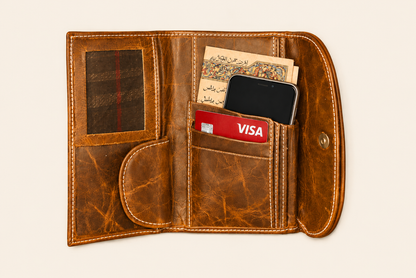Rustic Stitch Travel Wallet