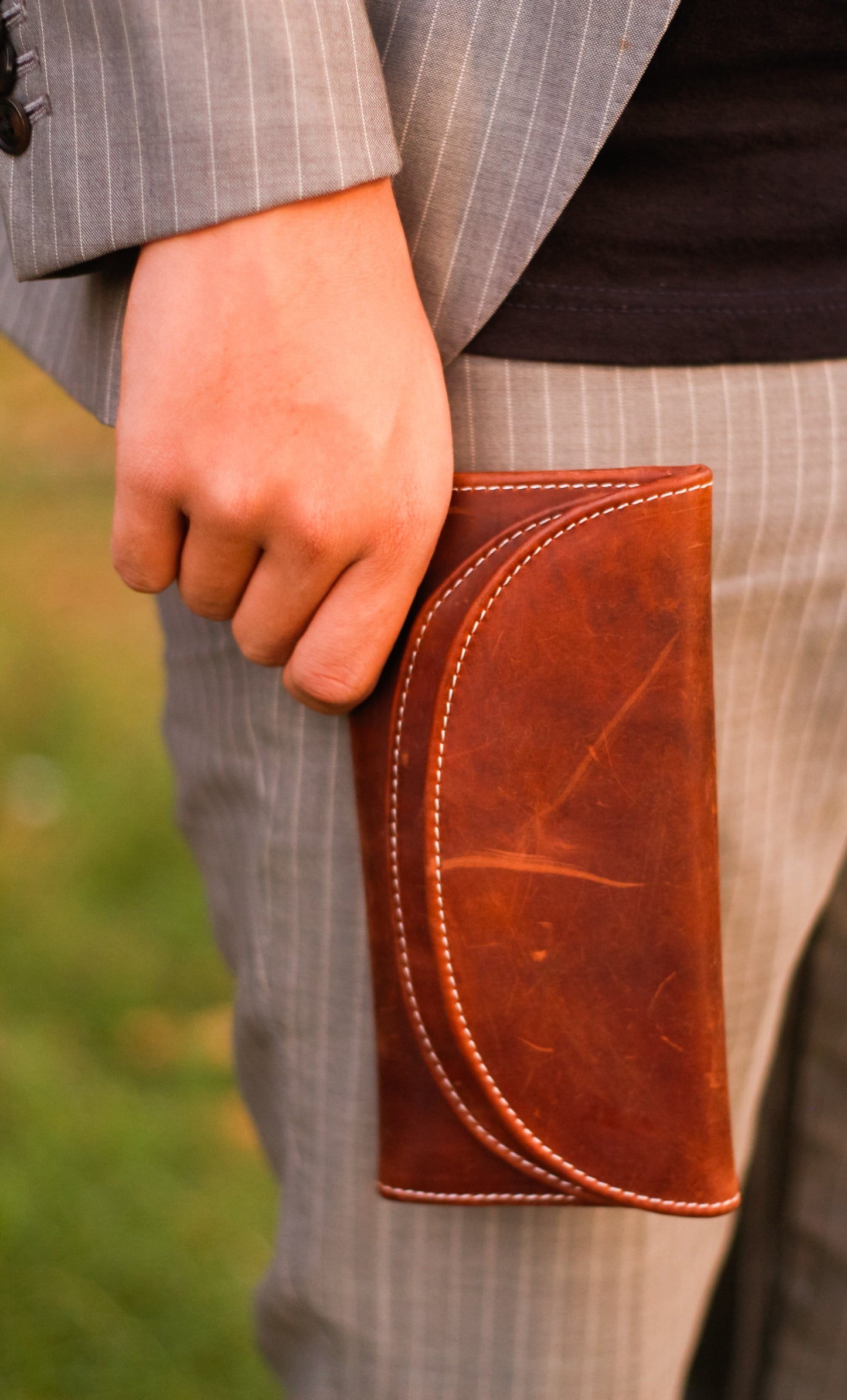 Rustic Stitch Travel Wallet